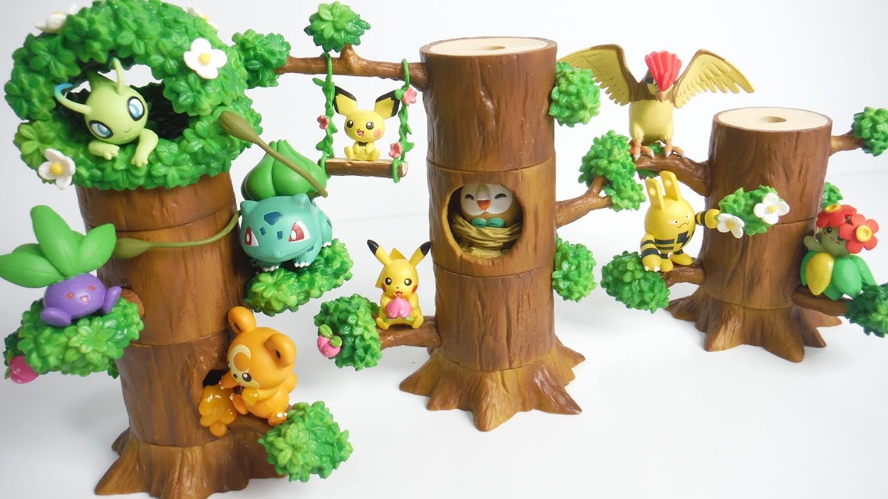 Pokemon forest あつめて!かさねて!ポケモンの森 全８種 開封 ポケットモンスター リーメント RE-MENT Figure 食玩 Japanese candy toys