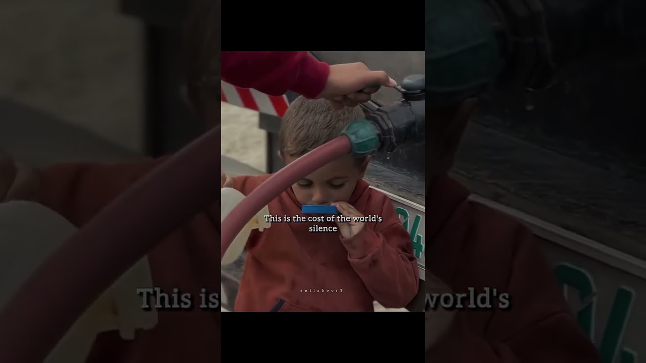 💔 Thirst & Hunger in Gaza: Children Fighting for Every Drop & Bite