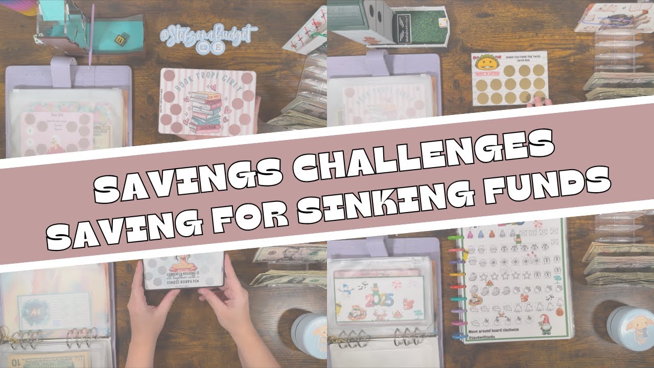 Cash Stuffing $225 into Savings Challenges for Sinking Funds! Come and Save with Me!
