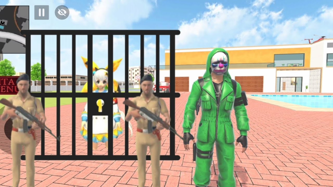 Indian bike theft aura simulator green criminal vs police 