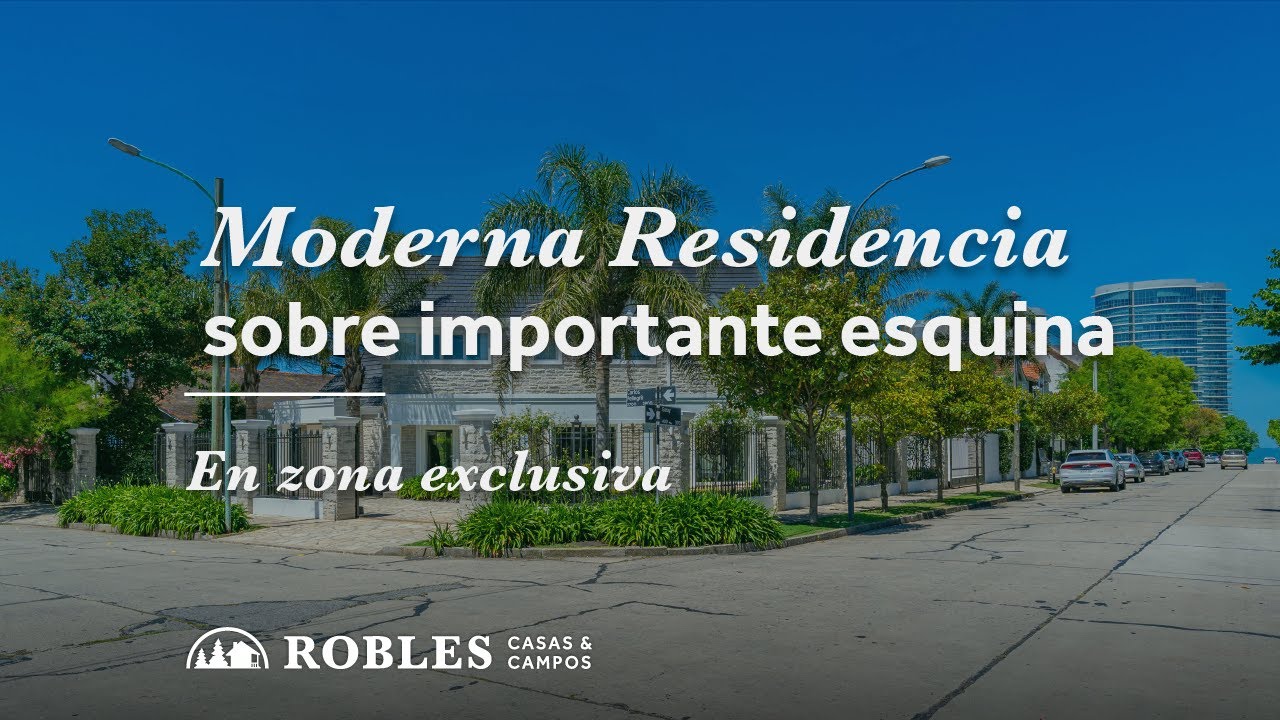 Moderna Residencia, sobre importante esquina en zona exclusiva