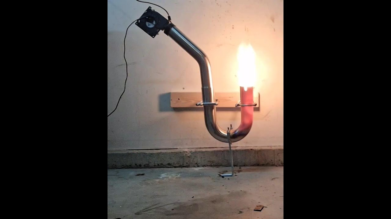 Exhaust Pipe Oil Burner Free Heat for the Winter!