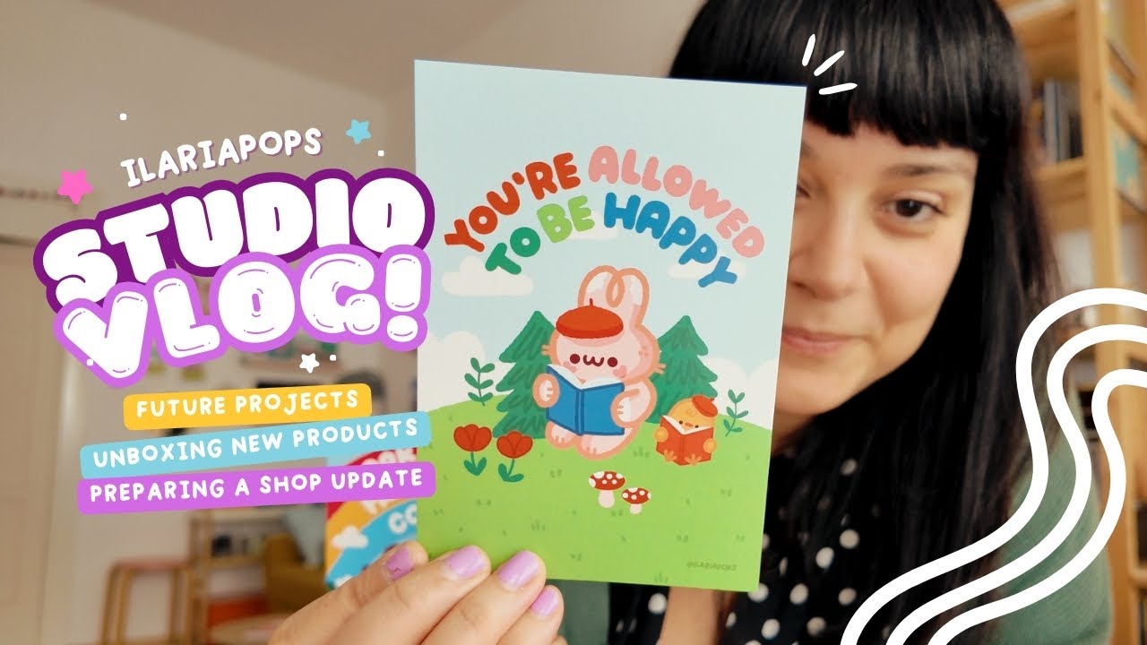 ✿ STUDIO VLOG: future projects, unboxing new products and preparing a shop update