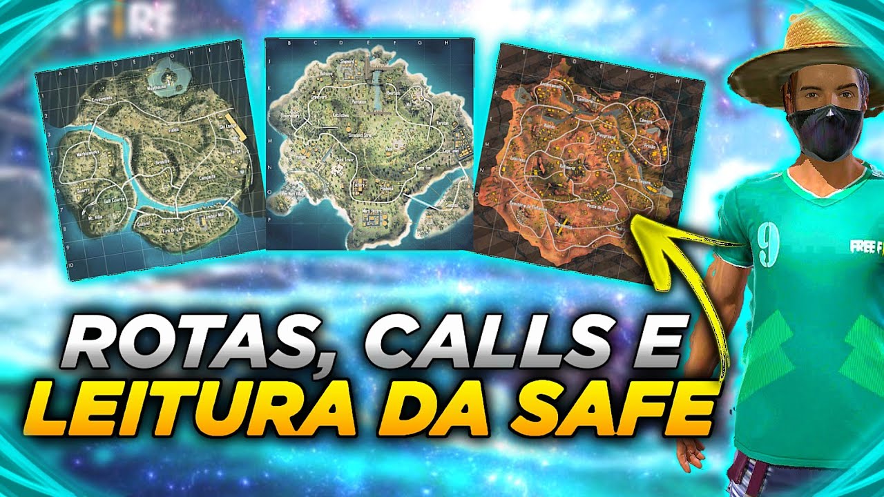 AS MELHORES ROTAS, CALLS E LEITURA DA SAFE NO FREE FIRE