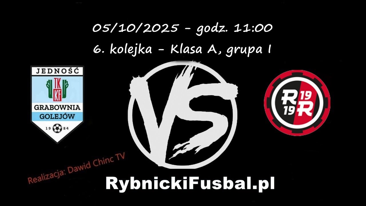 05/10/2025 - NA ŻYWO: Jedność Grabownia-Golejów - Rymer Rybnik