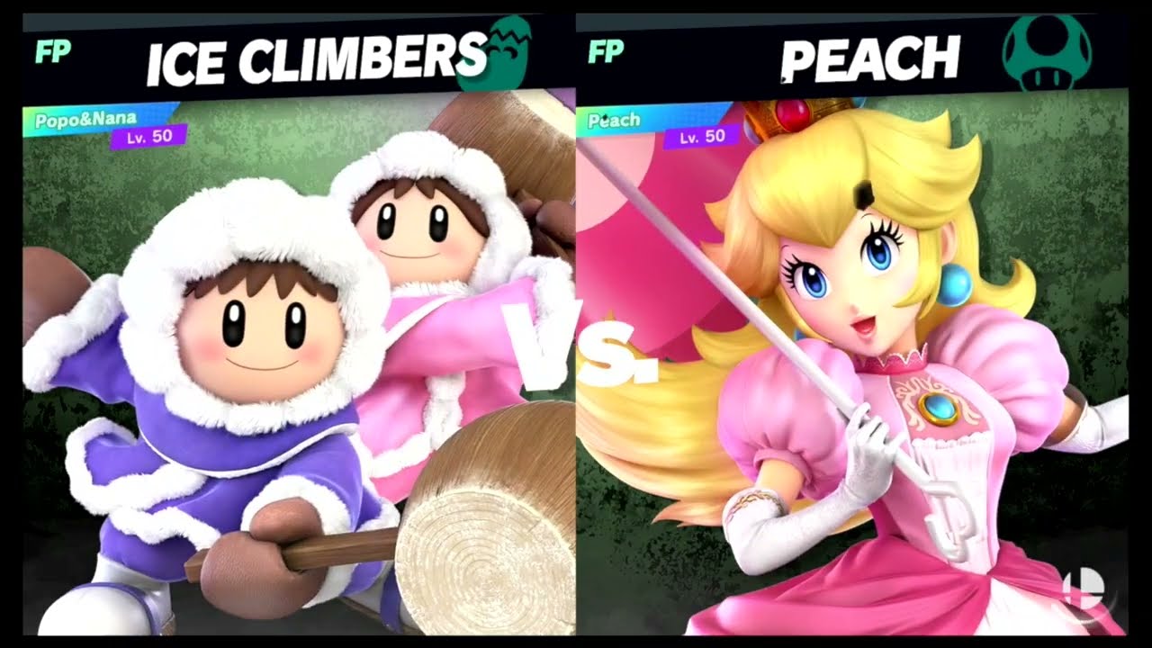Super Smash Bros Ultimate Amiibo Fights – Ice Climbers vs the World #13 Ice Climbers vs Peach