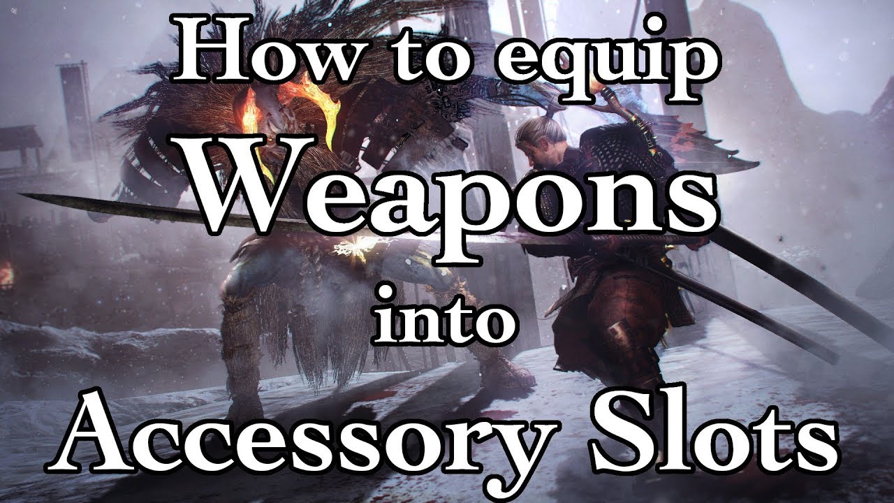 Nioh How to equip Weapons and Armor into Accessory Slots