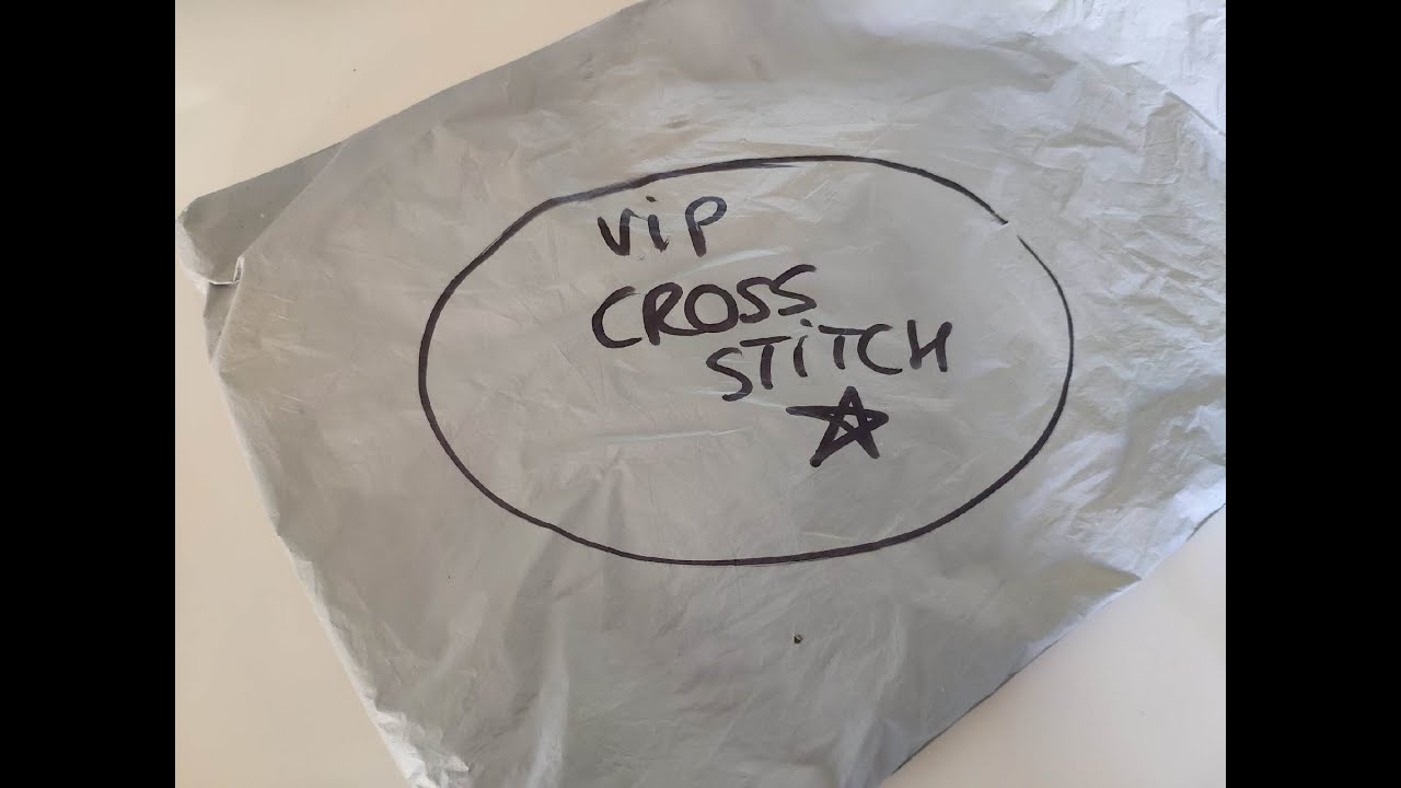 Unboxing VIPCrossStitch - 3 jolies toiles imprim&eacute;es en 14CT et une d&eacute;couverte - Point de croix Haul