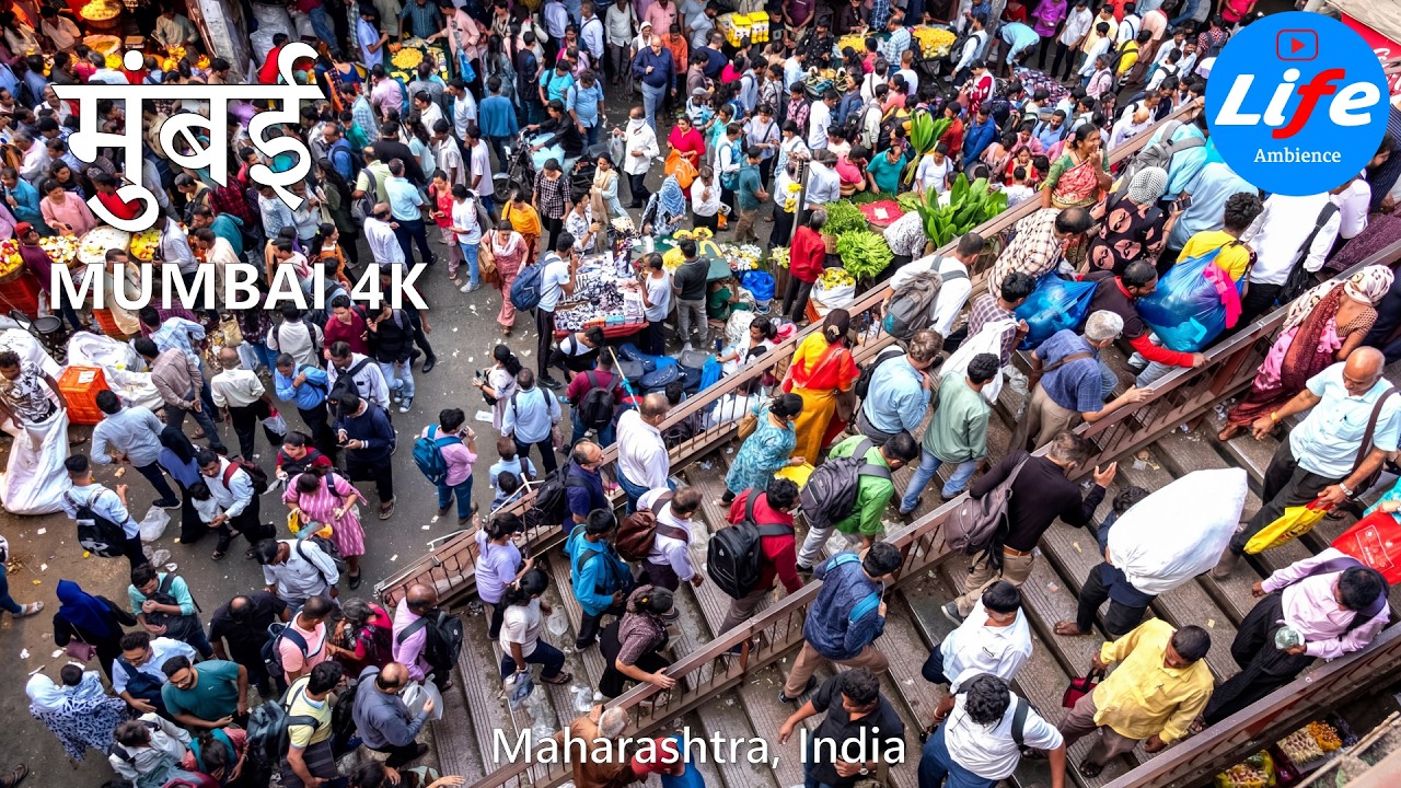 MUMBAI Dadar Market 🇮🇳, INSANE Crowd - Ultimate Shopping Rush 4K
