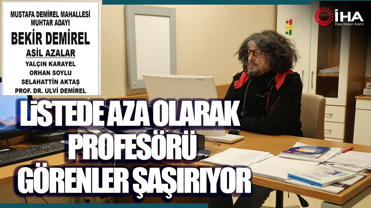 Mahallesine Hizmet Etmek İsteyen Profesör Muhtar Azası Adayı Oldu