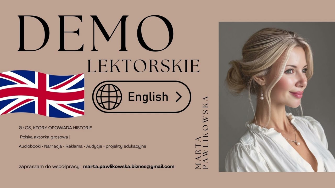 English Voice Over Demo | Female Voice | Polish Voice Actress Pawlikowska