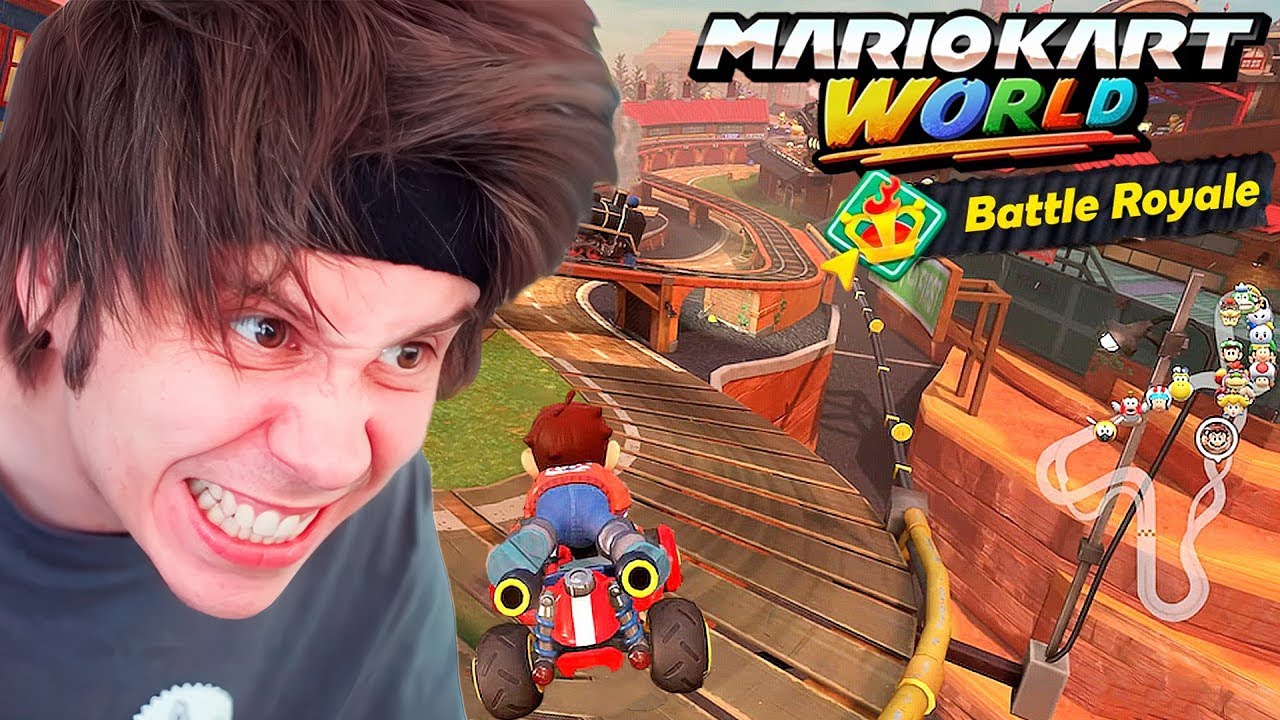 Sufriendo en MARIO KART WORLD - Rubius juega mario kart world