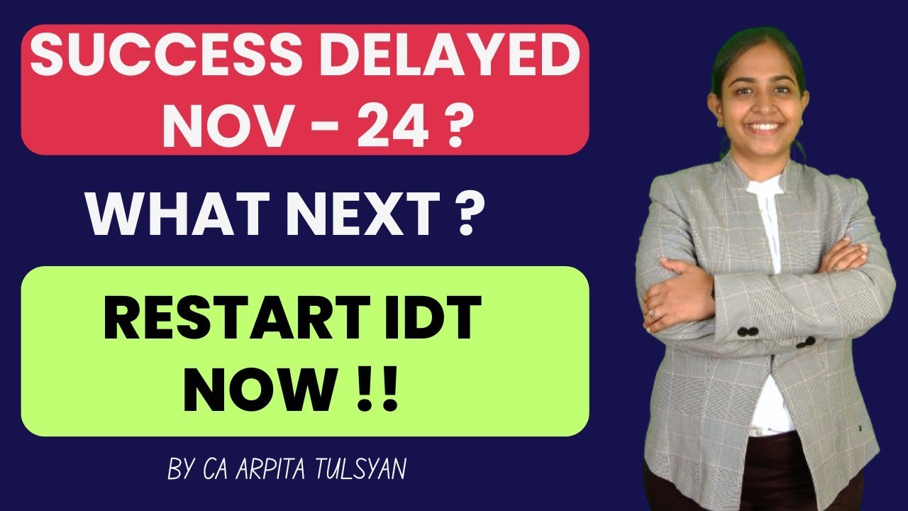 RESTART | CA Final Indirect Tax | Target May 2025 | #cafinalidt #icai #motivation #arpitatulsyan