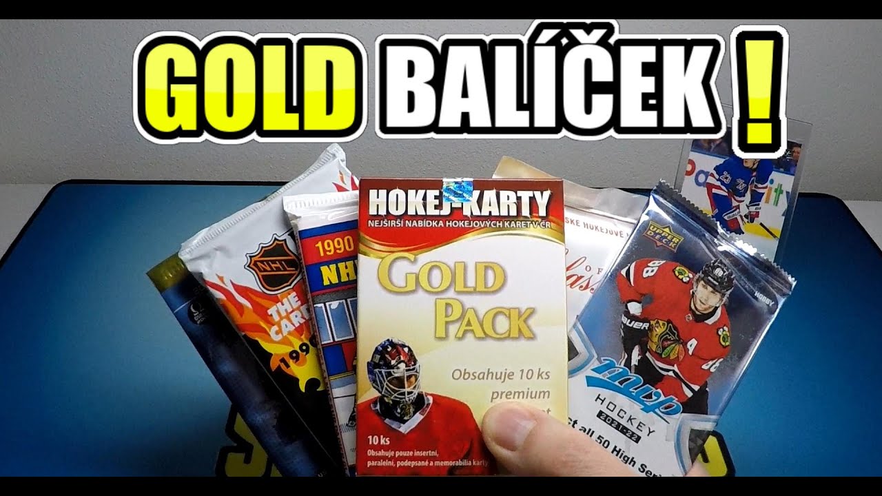GOLD PACK Hokej Karty CZ a 5 náhodných balíčků!