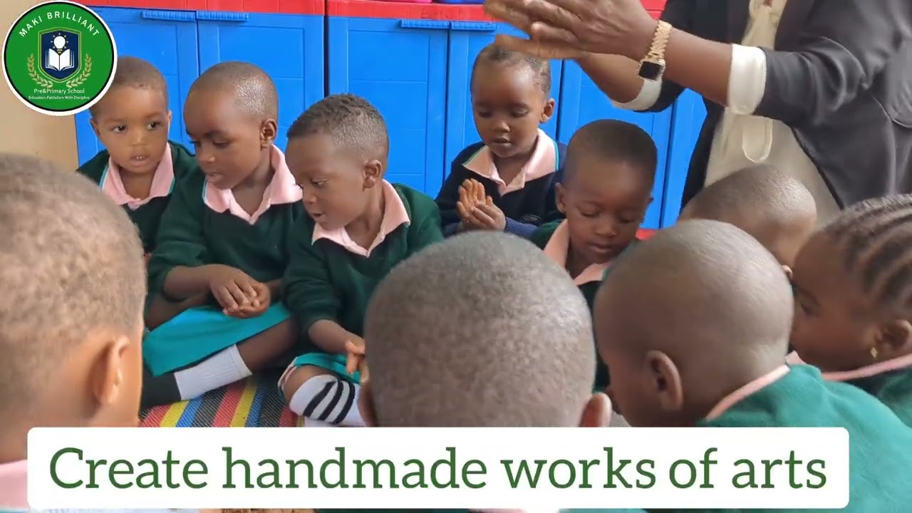 🎨 Baby Class making circles with clay.Makibrilliant Pre and Primary School#BabyClass#ClayArt #clay 