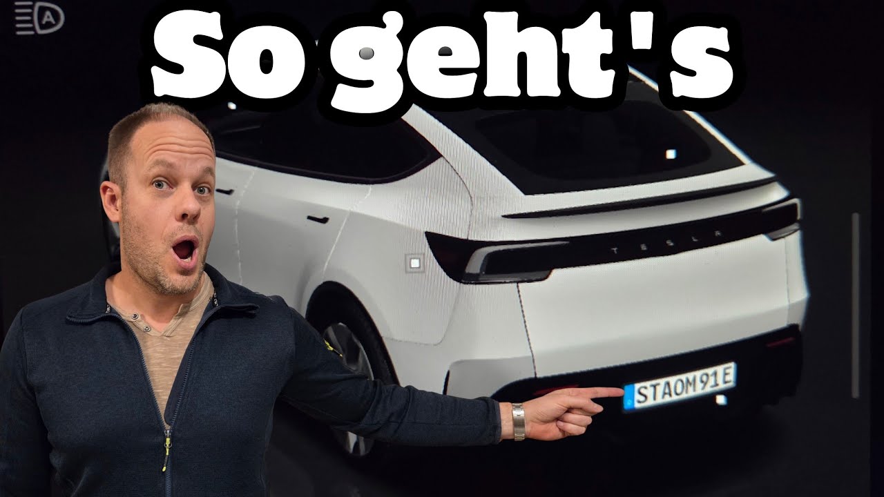 🤩 Anleitung: so kannst du dein Kennzeichen an deinem Tesla anzeigen lassen! Es geht ganz einfach!
