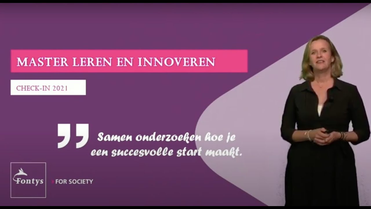 Master Leren en Innoveren - Check in