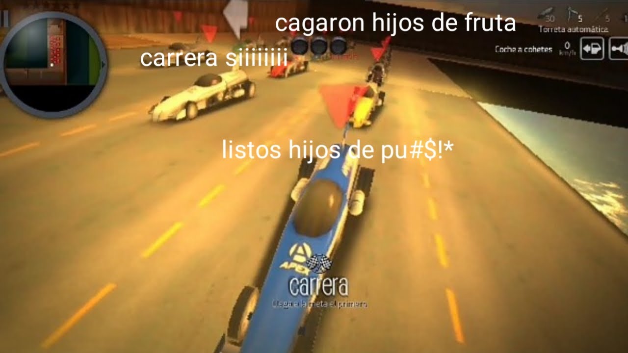 Carreritas con coches a cohete ( parodia loquendo )