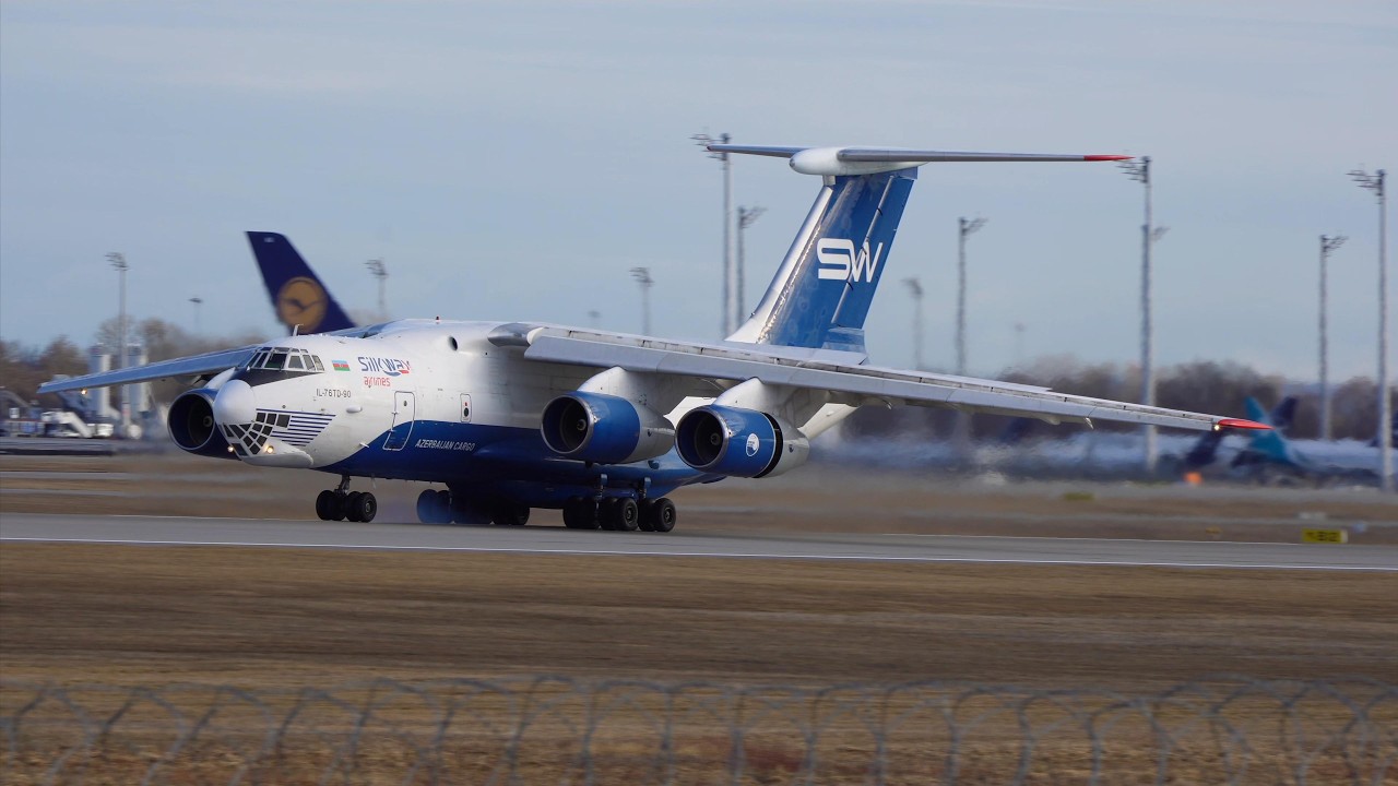 AMAZING ILYUSHIN IL-76 LANDING at Munich Airport MUC/EDDM