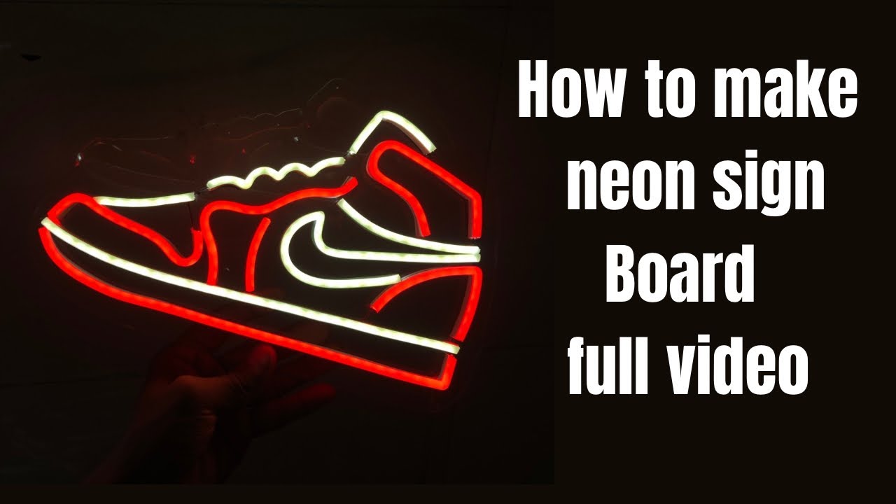 How to make neon sign board full video starting to end…#neonsign  #neonlight #neonart #tranding