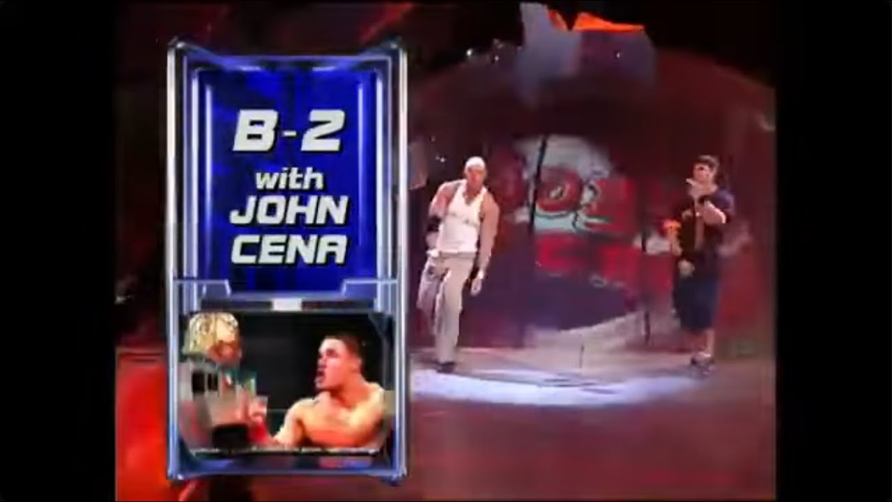 B-2 W/ John Cena vs Rikishi (WWF SmackDown 12/12/02)