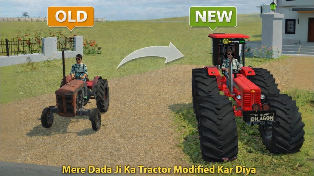 Mere dada ji ka tractor modified Kar Diya bhai 🥹 || #viral @TechnoGamerzOfficial 