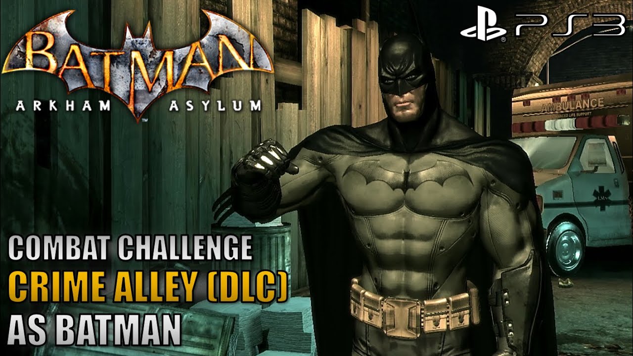 Batman: Arkham Asylum - Crime Alley (DLC) [as Batman] - Combat Challenge | PS3 Gameplay