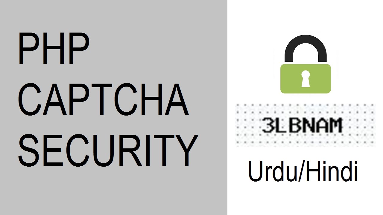 PHP Captcha Code Security Learn How To Create Urdu/Hindi