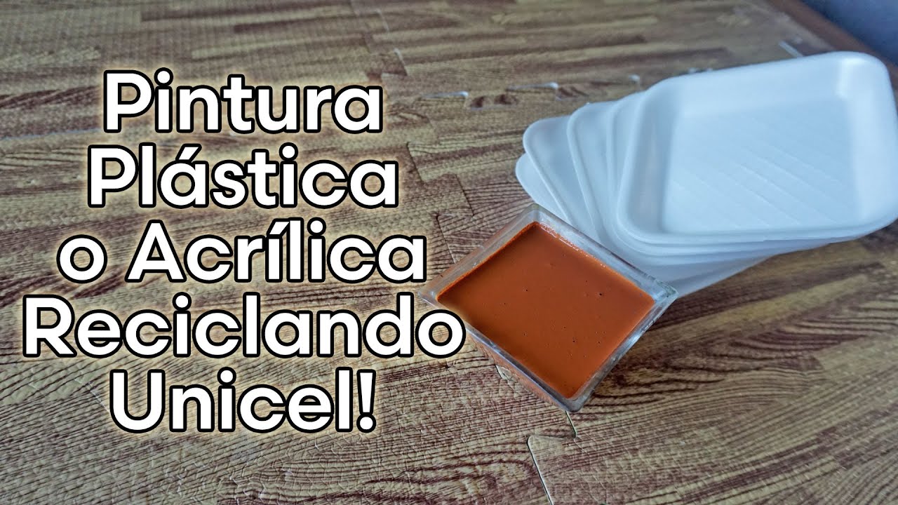 Como Hacer una PINTURA PLASTICA O ACRILICA RECICLANDO UNICEL