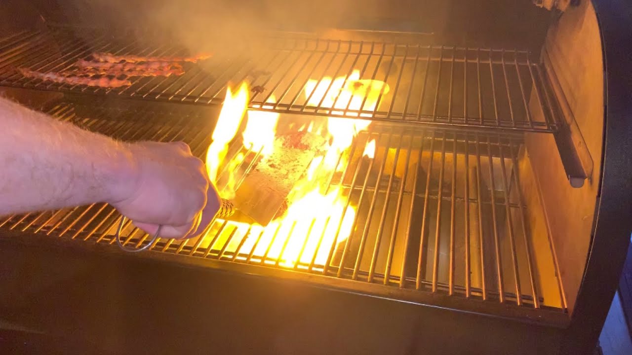 Burgers on the Weber SmokeFire Pellet Grill.