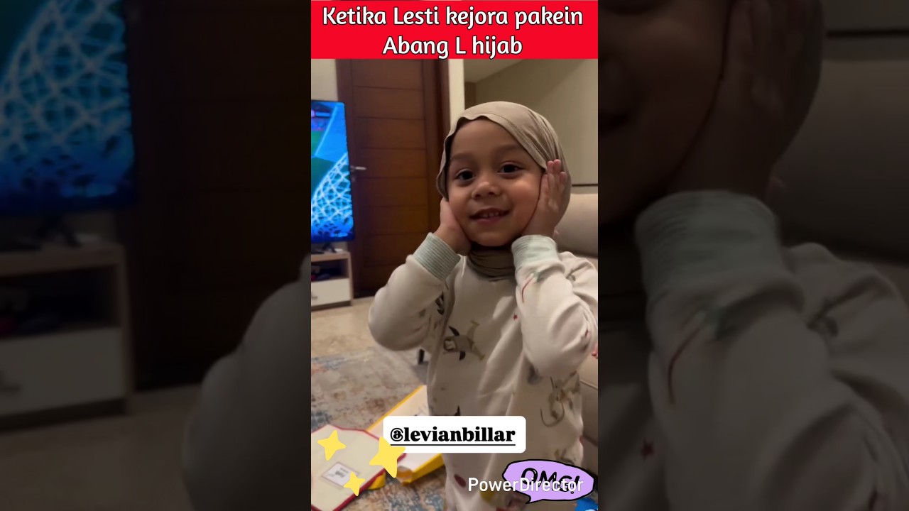 Ketika Lesti kejora pakein Abang L hijab #lestikejora #rizkybillar #leslar #lestibillar