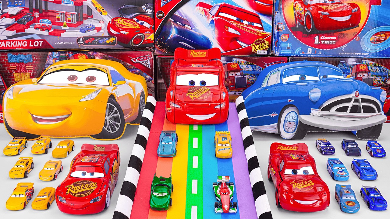 Disney Pixar Cars Unboxing Review | Lightning McQueen, Chick Hicks, Mack, Doc Hudson, Cruz Ramirez
