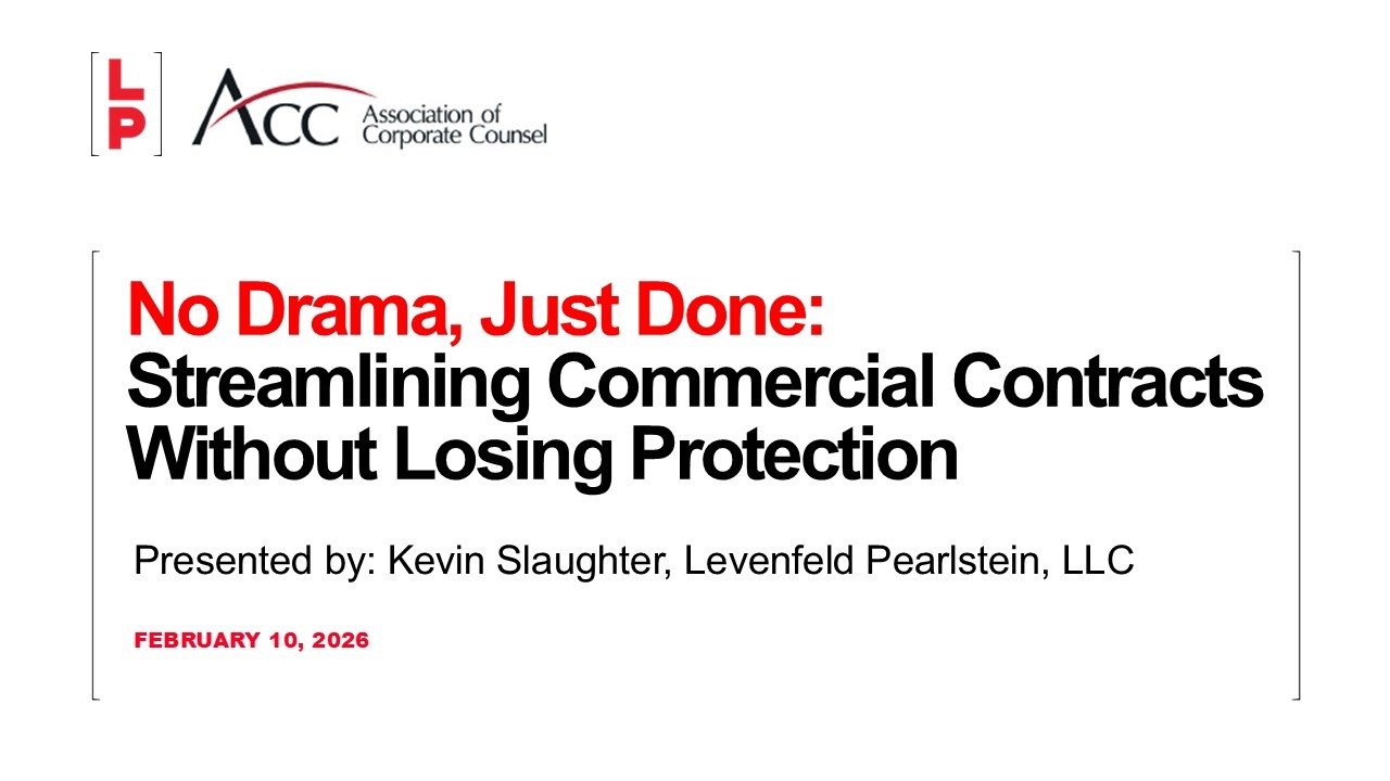 No Drama Just Done: Streamlining Commercial Contracts Without Losing Protection - ACC Webinar
