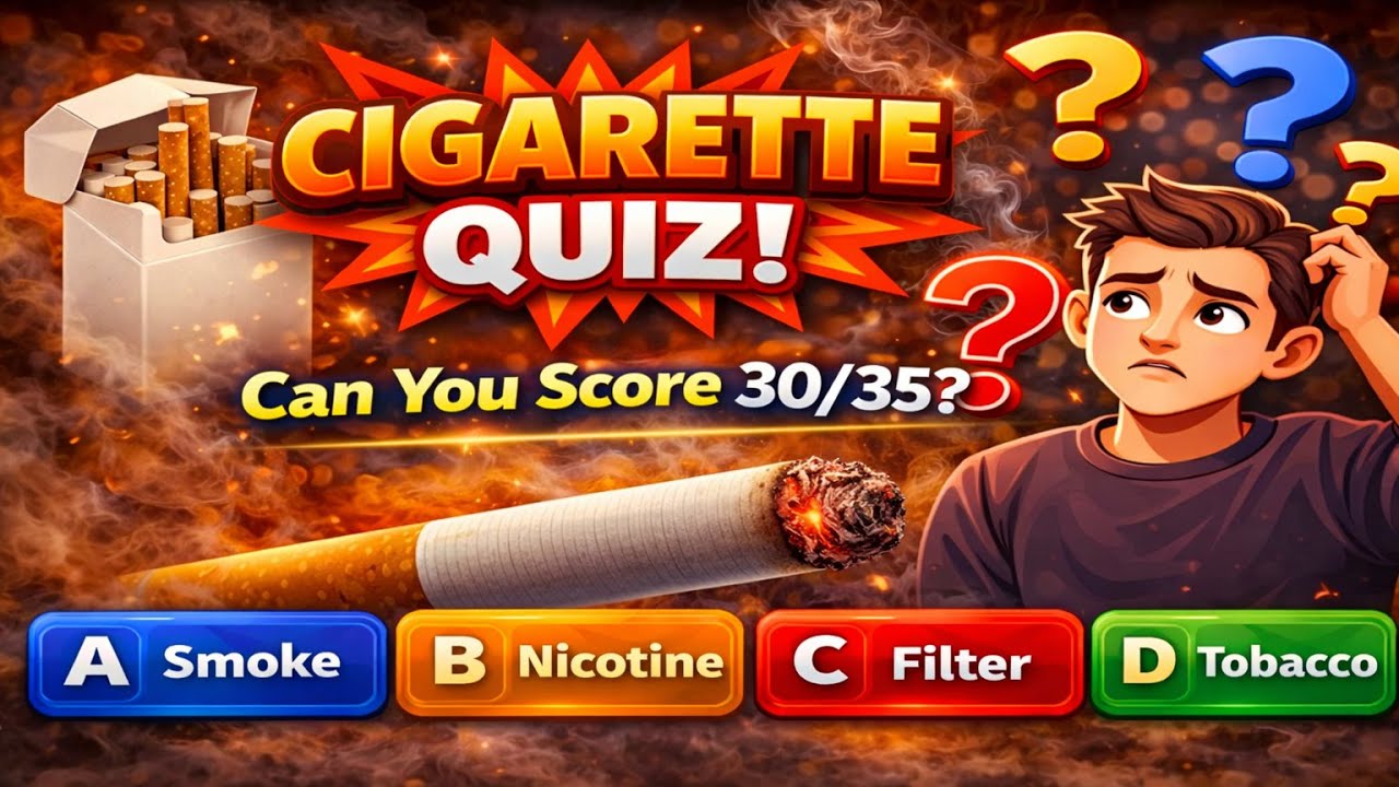 35 Cigarette 🚬 Questions - How many can you answer? #quizchallenge #dailyquiz #cigarette 