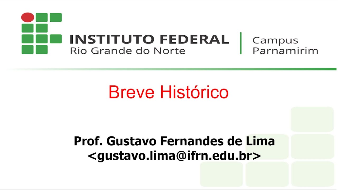 Aula 00 Breve Histórico
