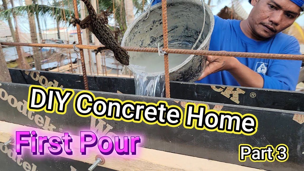 Cast Concrete HOME Building Easy and Cheap Part 3