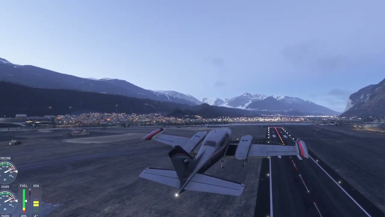 LOWI with Cessna C310R ... just for fun