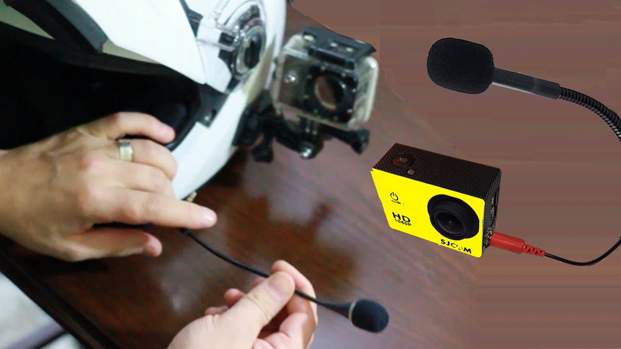 Kask kamerası ve mikrofon montajı | Harici mikrofon | Alternatif çözümler | sj 4000