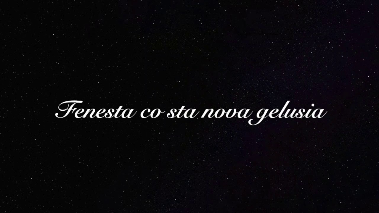 Fenesta co sta nova gelosia ( G.L.Cottrau 1828) Arr. Maurizio Pica
