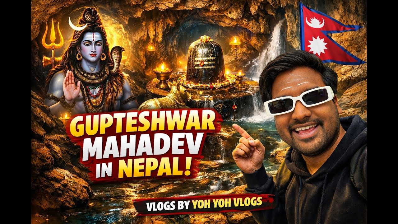 Nepal Ka Gupteshwar Mahadev 😱 |  𝗖𝗮𝘃𝗲 𝗧𝗲𝗺𝗽𝗹𝗲 𝗘𝘅𝗽𝗲𝗿𝗶𝗲𝗻𝗰𝗲 | @Yohyohvlogs