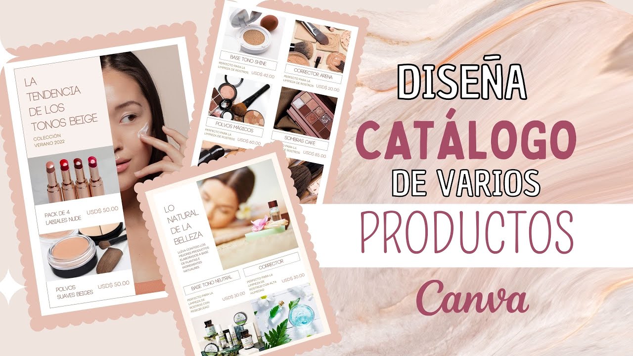 ¿Cómo DISEÑAR un CATÁLOGO DE PRODUCTOS en CANVA? I Plantilla Gratis