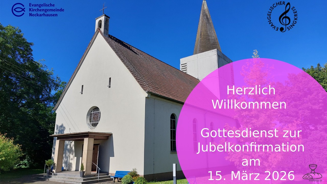 Jubelkonfirmation 2026 - Gottesdienst aus der Lutherkirche