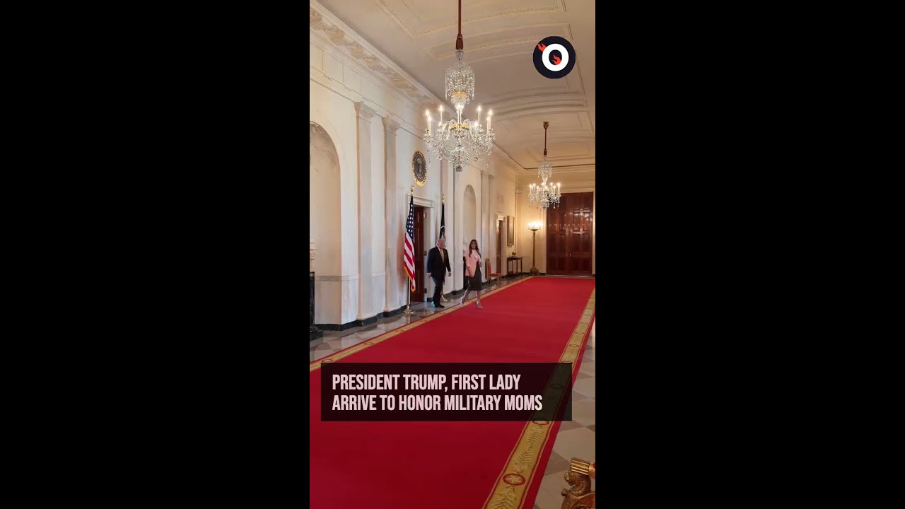 President Trump, First Lady arrive to honor military mothers