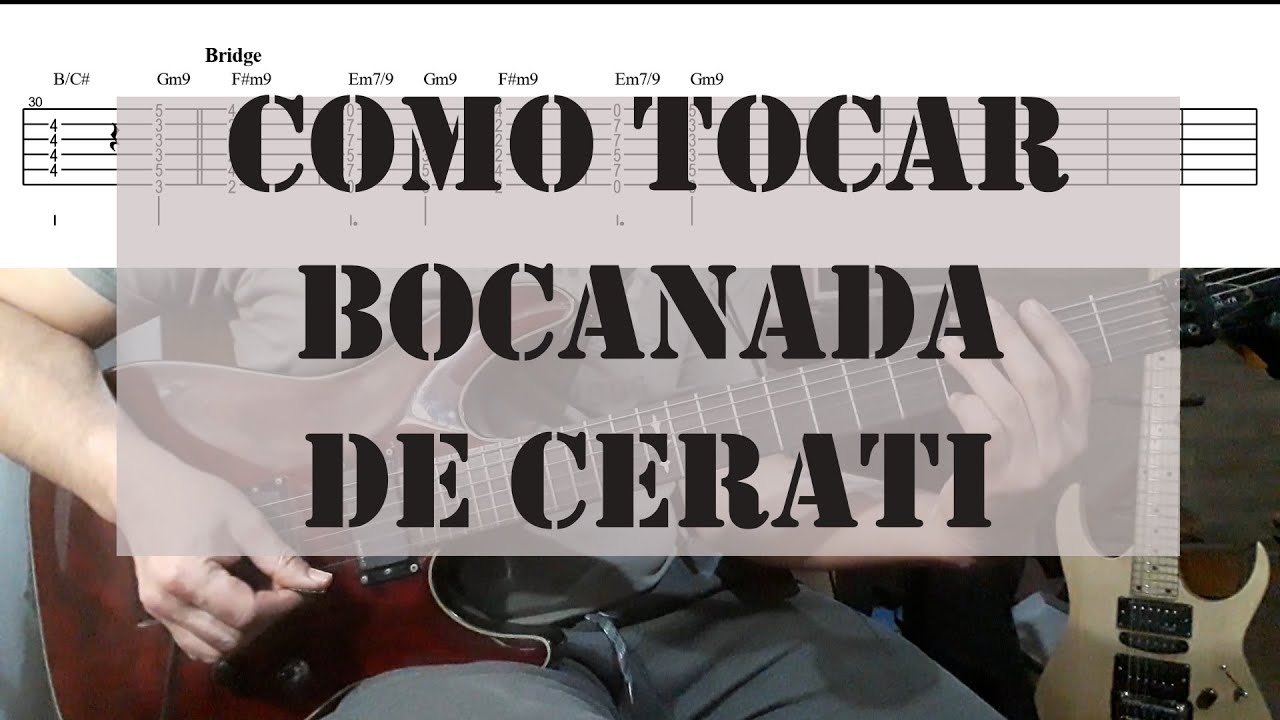 Como tocar Bocanada de #cerati - #guitartutorial