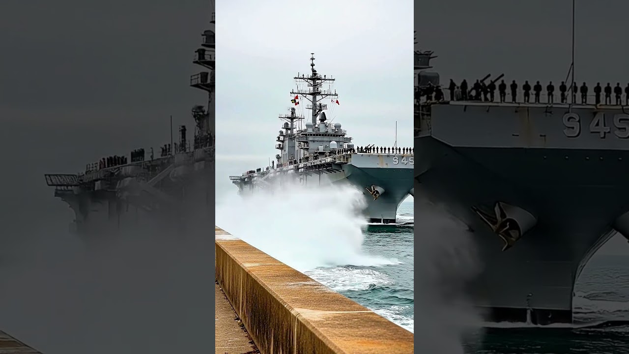 Военный корабль сквозь взрыв