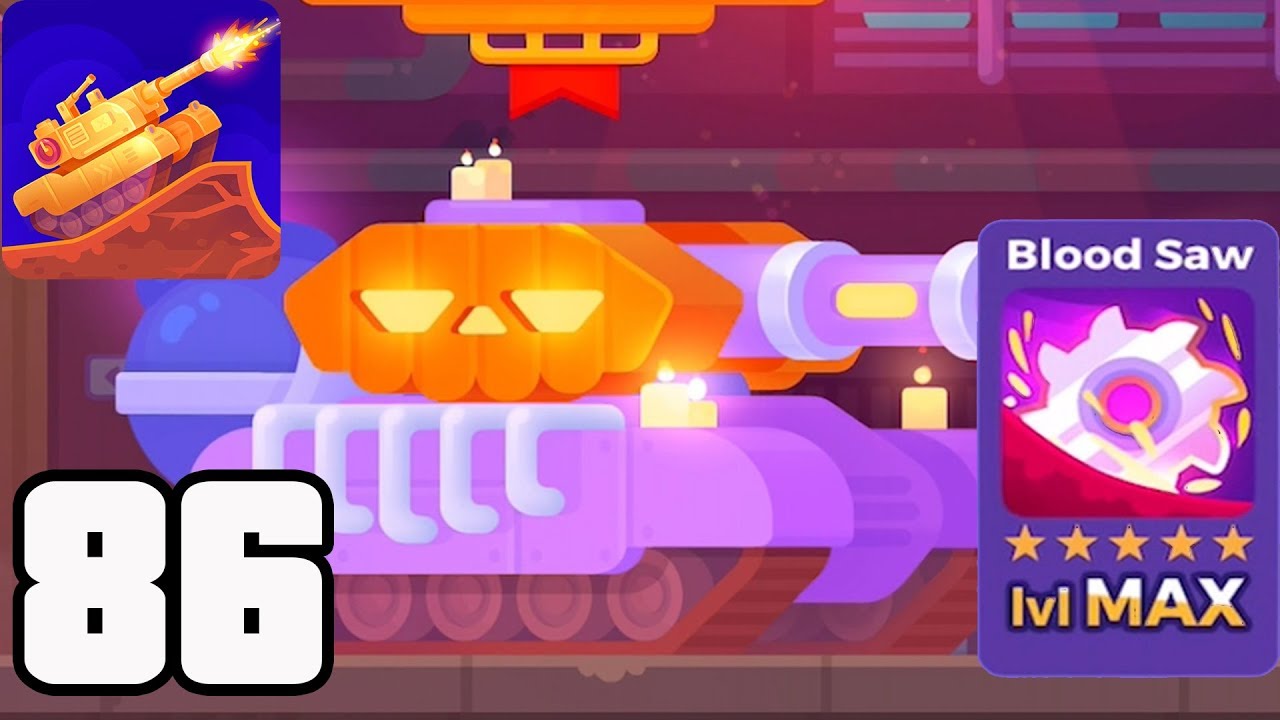 Tank Stars - Gameplay Walkthrough part 86 - Tank Pumpkin & Blood Saw max lvl (iOS,Android)
