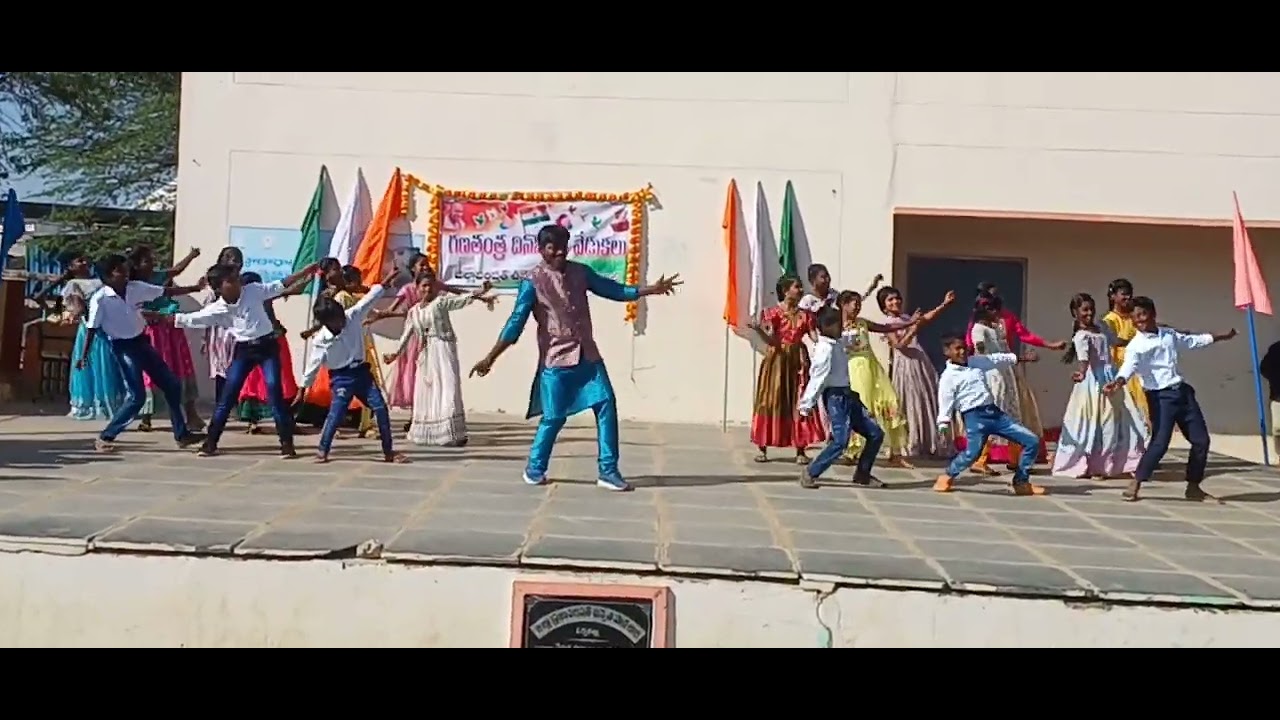 Sankranthi vachhinde thummeda💐Director&Dancer:Bhaskar💐Happy Republic Day 💐26.1.2025💐ZPH Schl,Orvakal