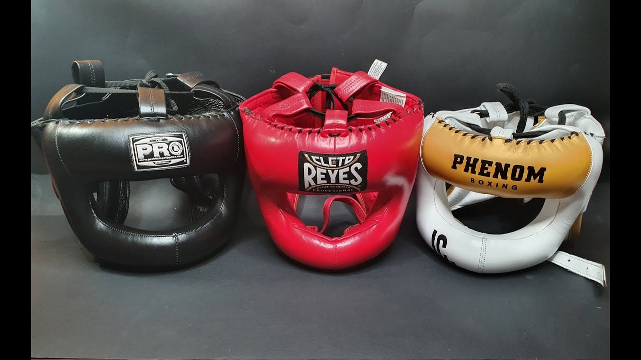 Обзор и Сравнение бамперных боксерских шлемов Pro boxing, Phenom, Cleto reyes.