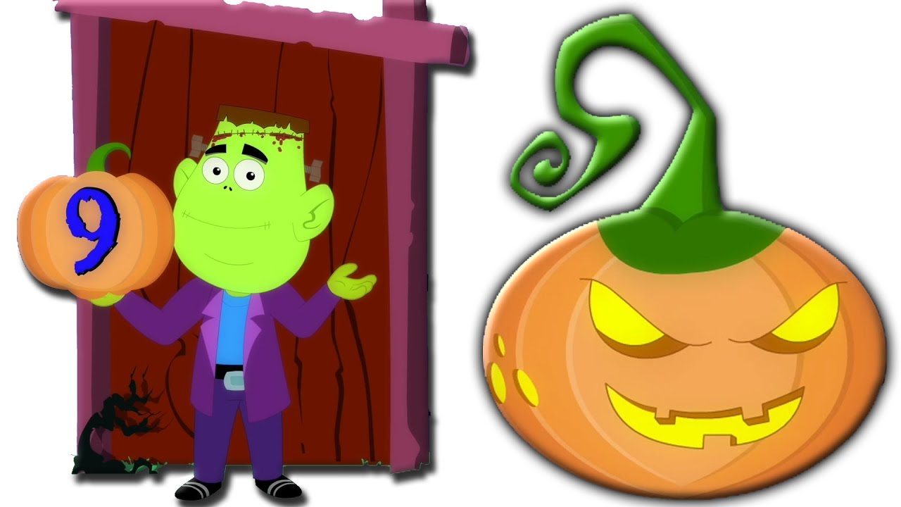 Страшно тыквы Десять в постели | песня для детей | Хэллоуин песня | Scary Pumpkin Ten in the Bed