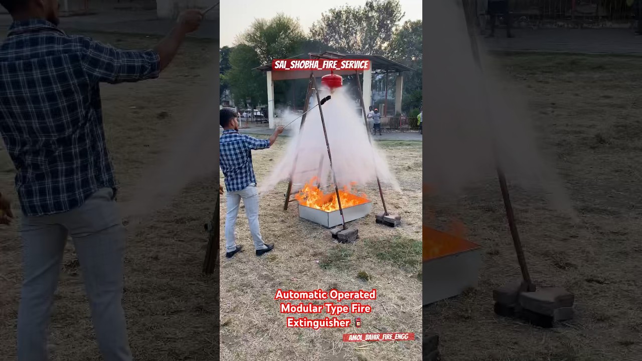 Automatic Operated Modular Type Fire Extinguisher 🧯/ Fire Safety/ Fire Extinguisher/Amol Bahir